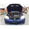 Image 19 : A12 --  2004 HONDA CIVIC LX  , Blue , 206527  KM's