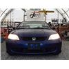 Image 37 : A12 --  2004 HONDA CIVIC LX  , Blue , 206527  KM's