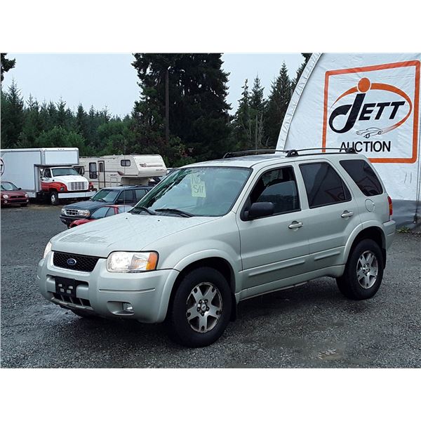 A4 --  2004 FORD ESCAPE LIMITED AWD , Gold , 354384  KM's