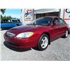 Image 1 : A12A --  2002 FORD TAURUS SE  , Red , 191927  KM's
