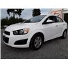 Image 1 : C2 --  2012 CHEVROLET SONIC LT  , White , 219387  KM's