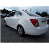 Image 7 : C2 --  2012 CHEVROLET SONIC LT  , White , 219387  KM's
