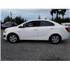 Image 8 : C2 --  2012 CHEVROLET SONIC LT  , White , 219387  KM's