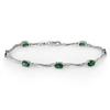 Image 1 : BRACELET 3.52ctw ACA CERTIFIED DIAMOND & EMERALD