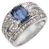 Image 1 : FINE 3.54ctw ACA CERTIFIED DIAMOND & KYANITE RING