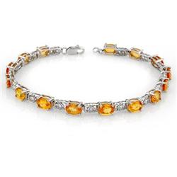 VINTAGE 11.0ctw ACA Certified YELLOW SAPPHIRE BRACELET