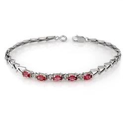 FINE 1.50ctw ACA Certified PINK TOURMALINE BRACELET
