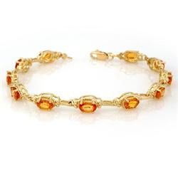 FINE 8.00ctw ACA Certified YELLOW SAPPHIRE BRACELET