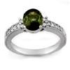 Image 1 : RING 2.17ctw ACA Certified DIAMOND & GREEN TOURMALINE