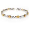 Image 1 : BRACELET 3.51ctw CERTIFIED DIAMOND & YELLOW SAPPHIRE