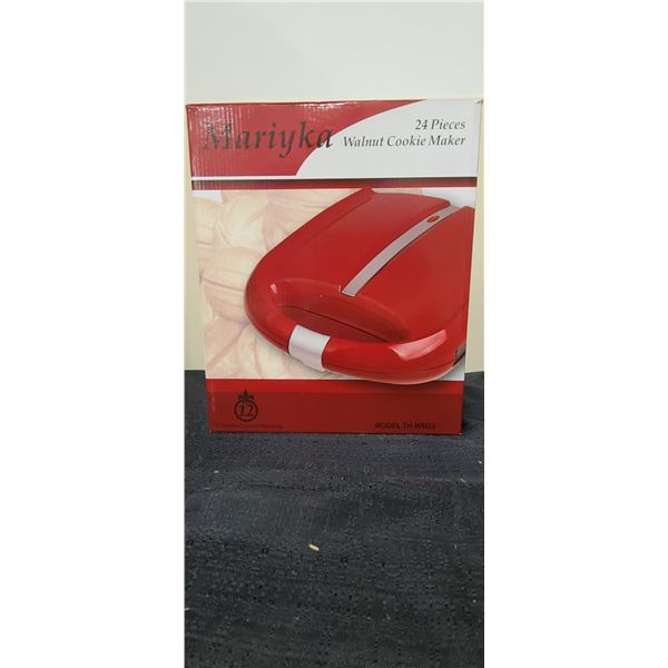 MARIYKA WALNUT COOKIE MAKER NEW IN BOX RETAILS AT $129.99