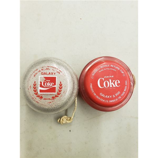 COCA COLA RED AND SILVER YOYO