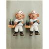 Image 1 : COCA COLA ORNAMENTS - POLAR BEAR HOLDING BOTTLES X 2