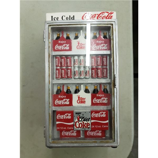 COCA COLA FRIDGE DESIGNED COIN COLLECTOR/PIGGY BANK