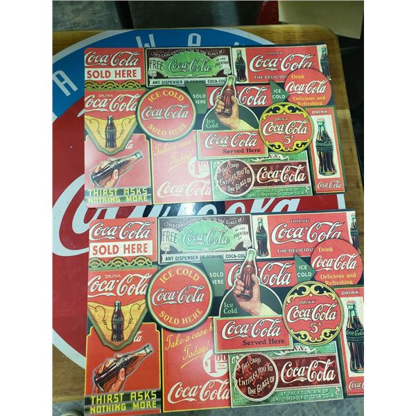 TWO COCA COLA PLACEMATS. BOTH REVERSABLE