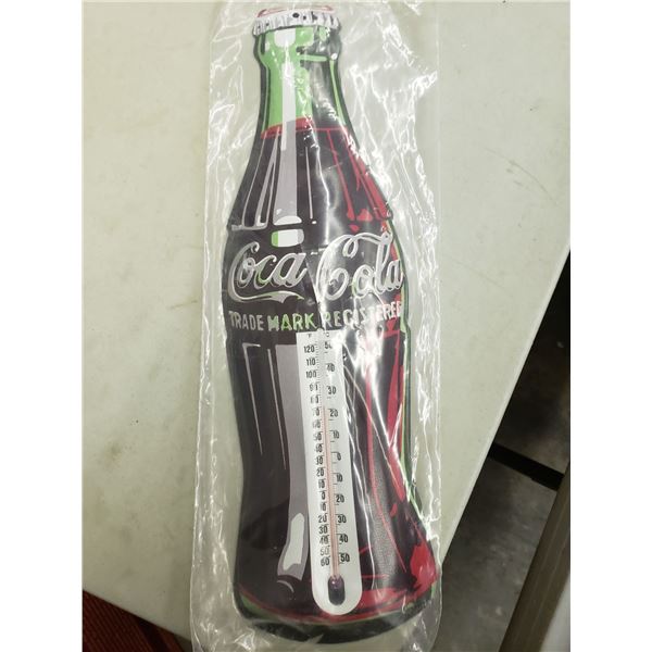 COCA COLA BOTTLE THERMOMETER C&F