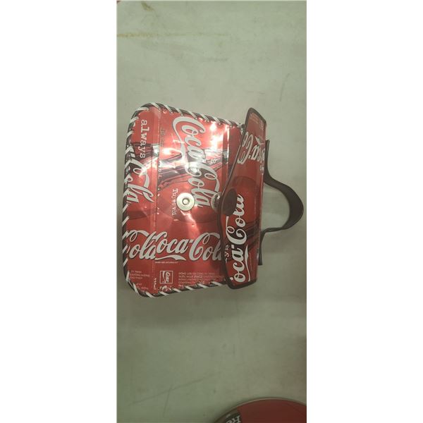 HANDBAG MADE OF COCA COLA CANS