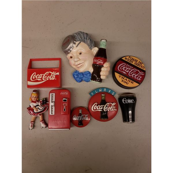 EIGHT COCA COLA MAGNETS