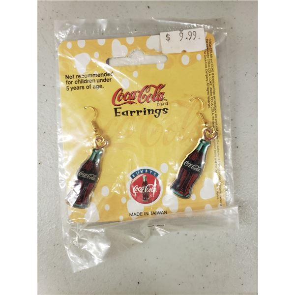 DANGLING COCA COLA BOTTLE EARINGS