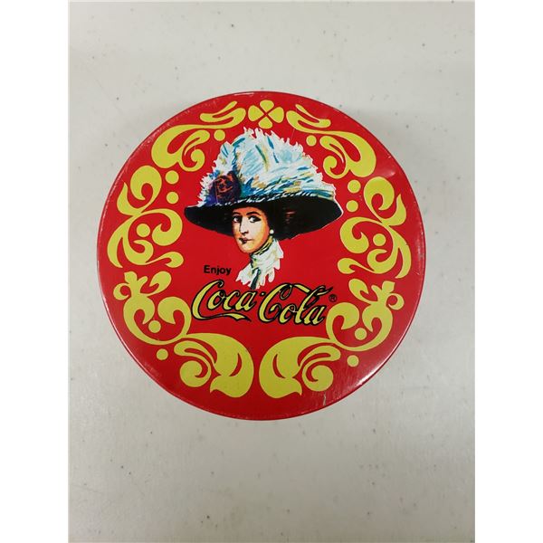 SET OF 6 COCA COLA COASTERS IN TIN