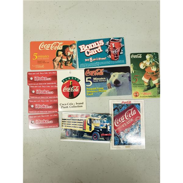 VARIETY OF COCA COLA TAGS AND PROMOTIONAL TAGS