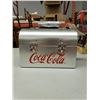 Image 1 : SILVER COCA COLA LUNCH BOX 10"X7"X4 1/2"