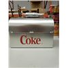 Image 3 : SILVER COCA COLA LUNCH BOX 10"X7"X4 1/2"