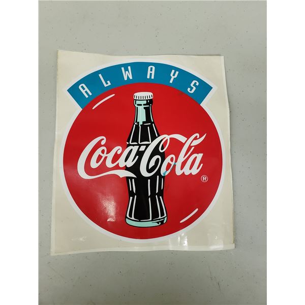 LARGE COCA COLA WINDOW STICKER