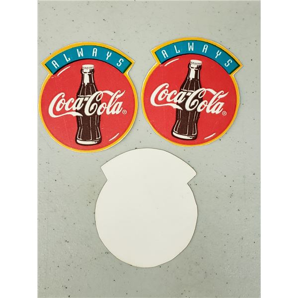 THREE SMALL "ALWAYS COCA COLA" PAPERS