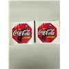 Image 1 : TWO MEDIUM COCA COLA WINDOW STICKERS