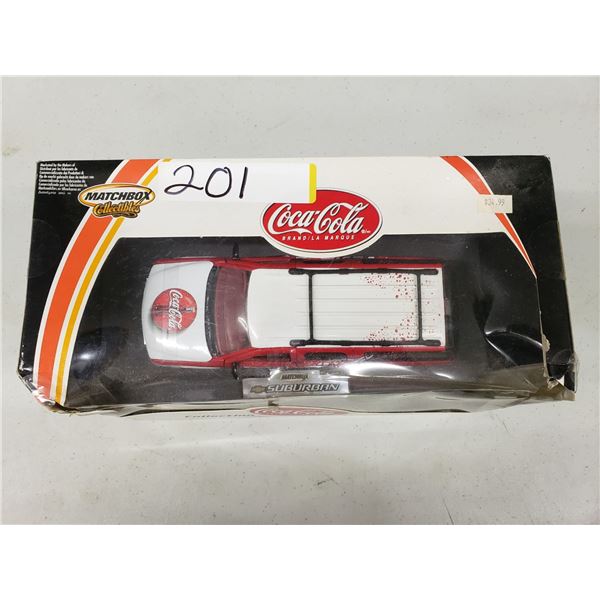 COCA COLA AND MATCHBOX 200 CHEVY SUBURBAN