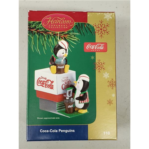 COCA COLA PENGUINS HEIRLOOM ORNAMENT COLLECTION