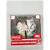 Image 1 : COCA COLA PEARLESCENT PORCELIAN ORNAMENT COLLECTION