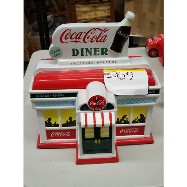 COCA COLA DINER COOKIE JAR