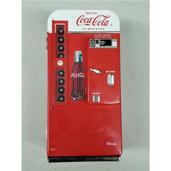 COCA COLA FRIDGE COIN COLLECTOR