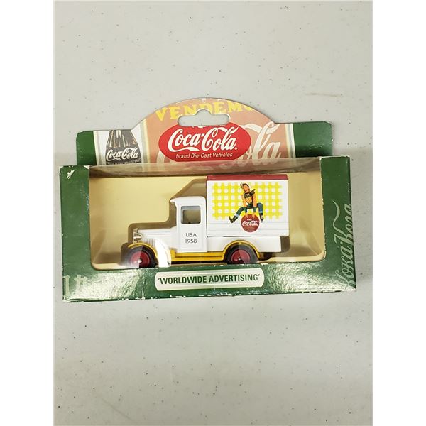 COCA COLA DIE CAST WORLDWIDE ADVERTISING'S 1928 CHEVROLET BOX VAN