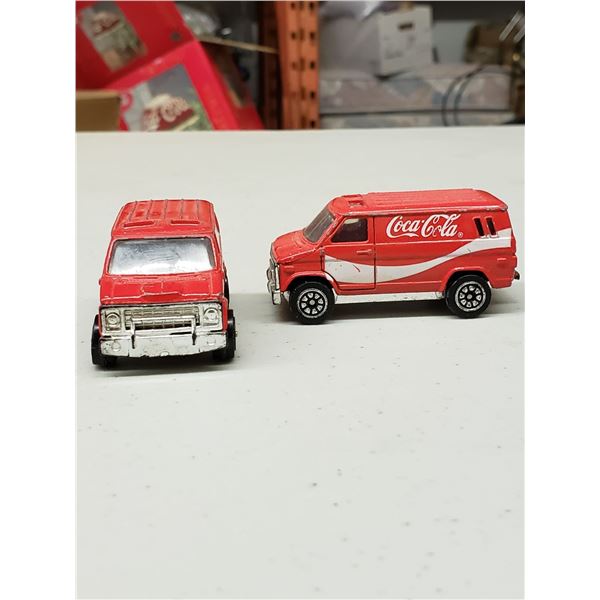 TWO COCA COLA DELIVERY VANS