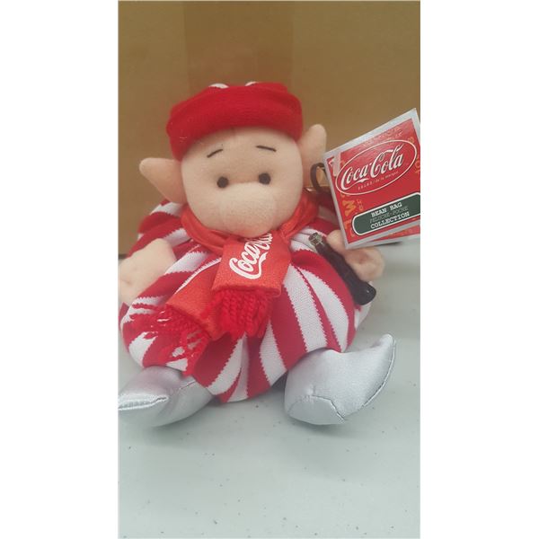 COCA COLA BEAN BAG PLUSH ELF