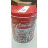 Image 2 : ROUND COCA COLA TIN DIAMETER 5"  HEIGHT 6.25"