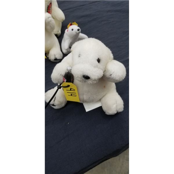 POLAR BEAR PLUSH WITH COCA COLA BOTTLE