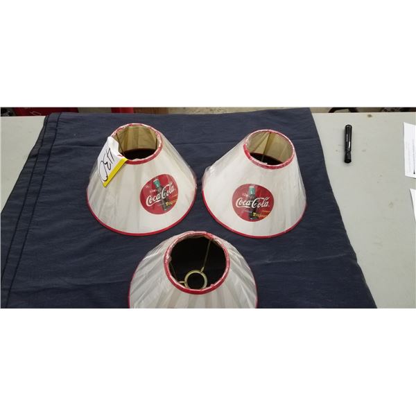 3 "ALWAYS COCA COLA" LAMPSHADES