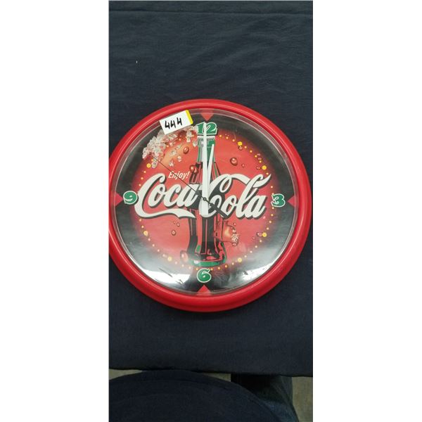 COCA COLA WALL CLOCK 14" DIAMETER