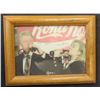 Image 1 : SIGNED IMAGE OF THE CLINTONS DRINKING COCA COLA, FRAMED