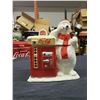 Image 1 : COCA COLA POLAR BEAR WITH COCA COLA FRIDGE COOKIE JAR