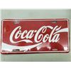 Image 1 : COCA COLA LICENSE PLATE RED AND WHITE