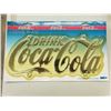 Image 1 : GOLD COCA COLA LICENSE PLATE