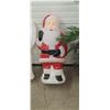 Image 4 : 3' LIGHT UP SANTA CLAUS, ANGEL, PLUS A NO WATER PLANT