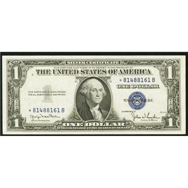 1935D $1 STAR Narrow Silver Certificate