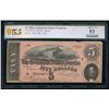 Image 1 : 1864 $5 T-69 Confederate PCGS 53