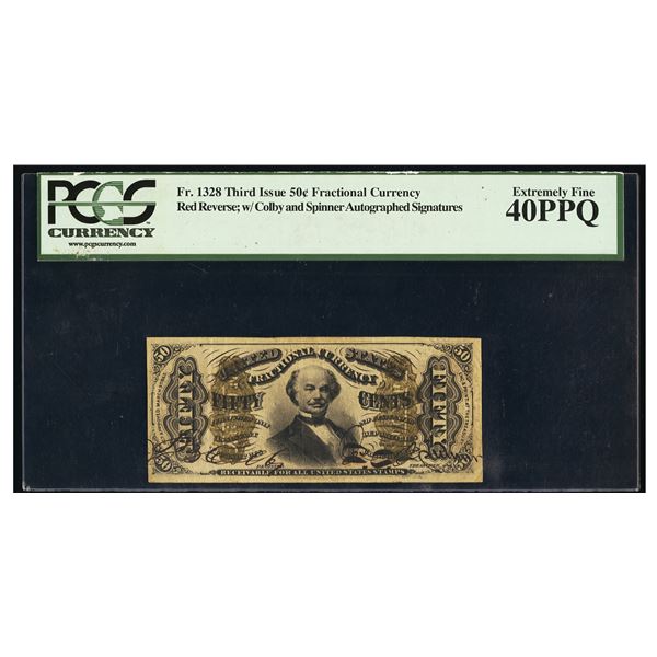 50 Cent Third Issue Re Back Fractional PCGS 40PPQ